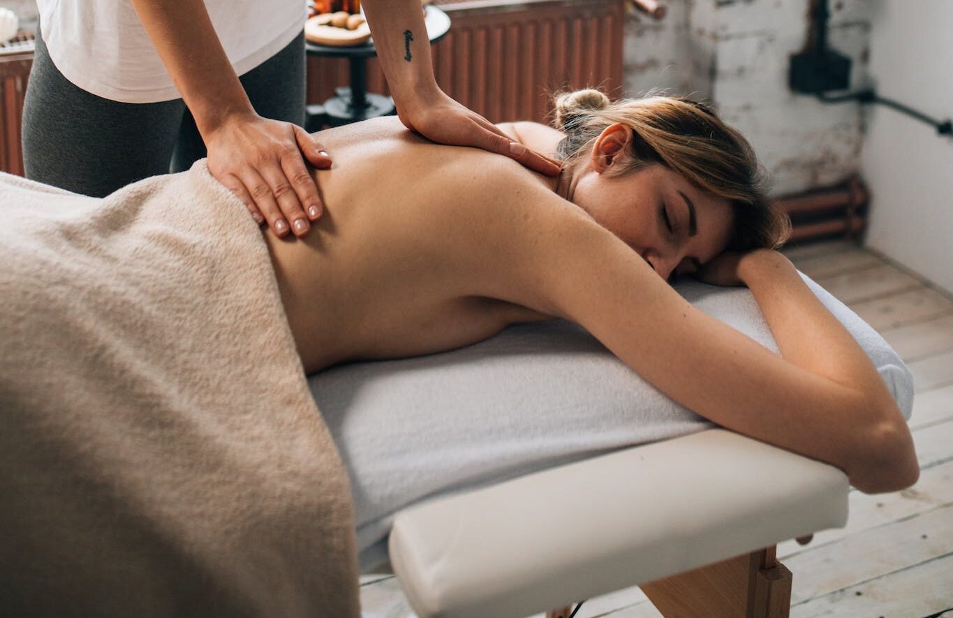 A Woman having a Massage